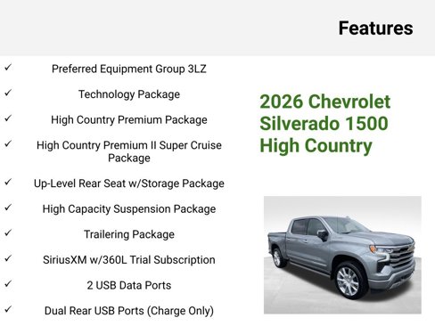 New 2026 Chevrolet Silverado 1500 High Country image 11