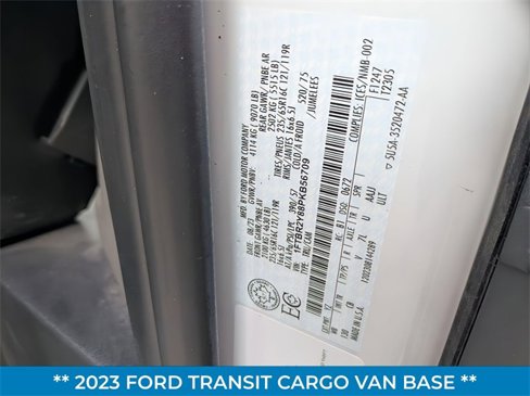 Certified 2023 Ford Transit 250 Low Roof AWD w/ Exterior Upgrade Package image 29