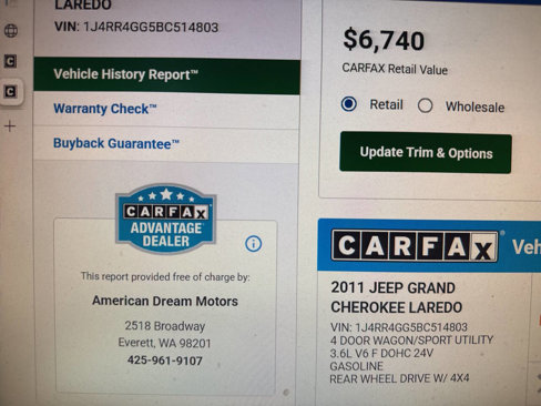 Used 2011 Jeep Grand Cherokee Laredo w/ Trailer Tow Group image 10