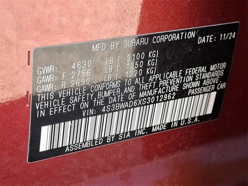 Used 2025 Subaru Legacy Premium w/ Popular Package #1A image 26