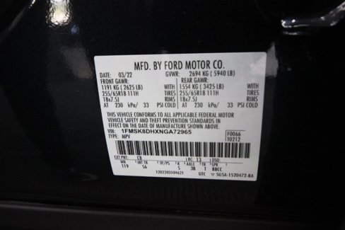 Used 2022 Ford Explorer XLT w/ Equipment Group 202A image 23