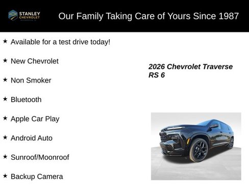 New 2026 Chevrolet Traverse RS w/ LPO, Floor Liner Package image 9