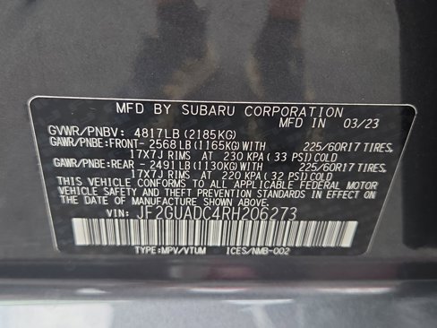 Certified 2024 Subaru Crosstrek 2.0i Premium image 7