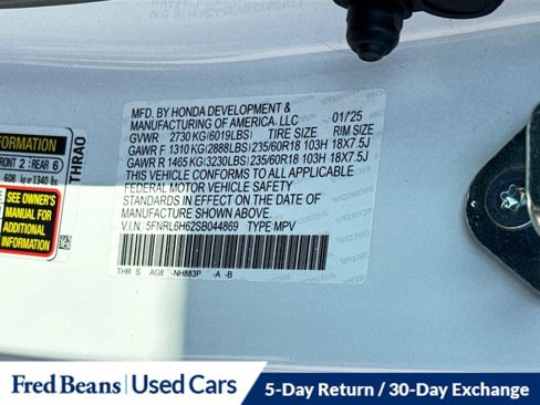 Certified 2025 Honda Odyssey EX-L image 33