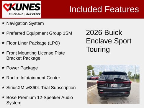 New 2026 Buick Enclave Sport Touring w/ Power Package image 2