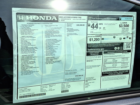 New 2025 Honda Accord Touring image 11