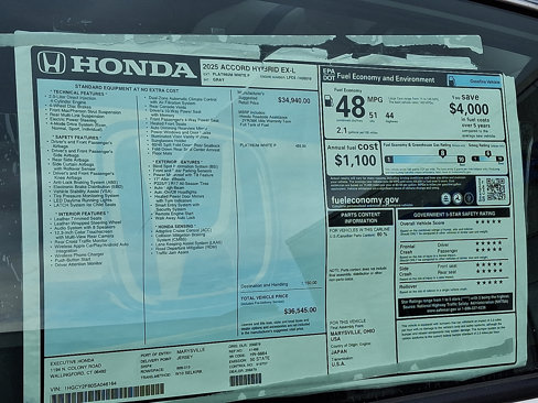 New 2025 Honda Accord EX-L image 11