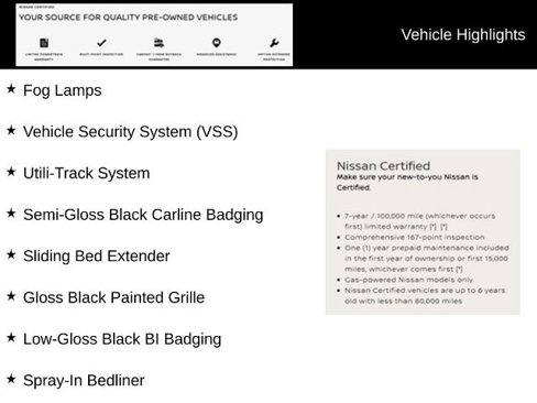Certified 2021 Nissan Frontier SV w/ Midnight Edition Floor Mats image 9
