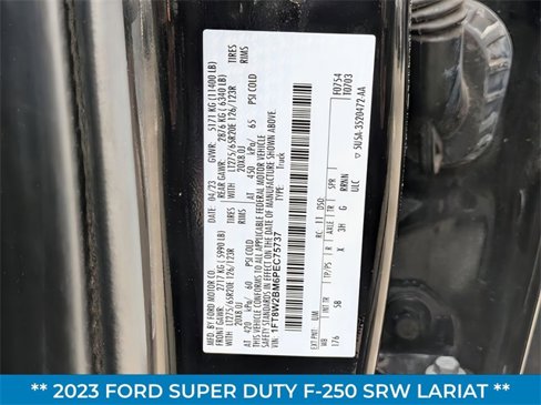 Certified 2023 Ford F250 Lariat w/ Chrome Package image 37