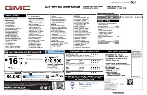 Used 2024 GMC Yukon Denali Ultimate image 2