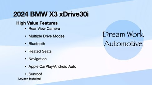 Used 2024 BMW X3 xDrive30i image 3