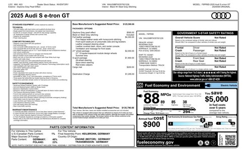 New 2025 Audi S e-tron GT Premium Plus image 12
