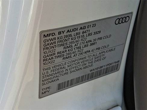 Certified 2023 Audi Q8 Premium Plus w/ Premium Plus Package image 30