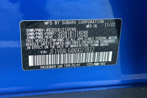 Used 2022 Subaru WRX Limited image 29