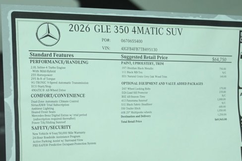New 2026 Mercedes-Benz GLE 350 4MATIC image 29