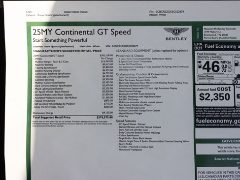 New 2025 Bentley Continental GT Speed image 53