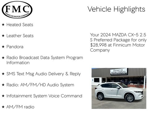 Used 2024 MAZDA CX-5 AWD 2.5 S w/ Preferred Package image 10