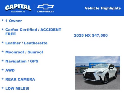 Used 2025 Lexus NX 350 AWD w/ Premium Package image 4