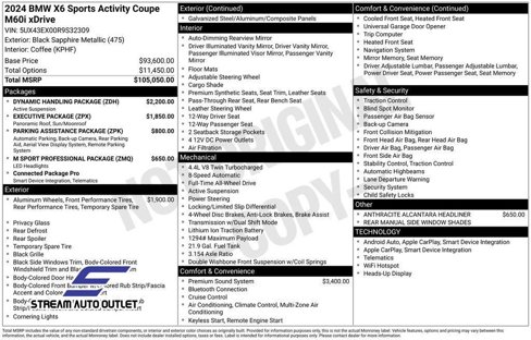 Used 2024 BMW X6 M60i w/ Dynamic Handling Package image 46