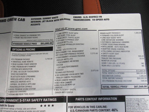 Used 2021 GMC Sierra 1500 AT4 w/ AT4 Premium Package image 11