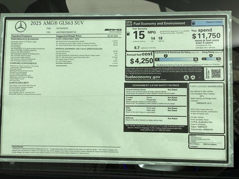 New 2025 Mercedes-Benz GLS 63 AMG 4MATIC image 33