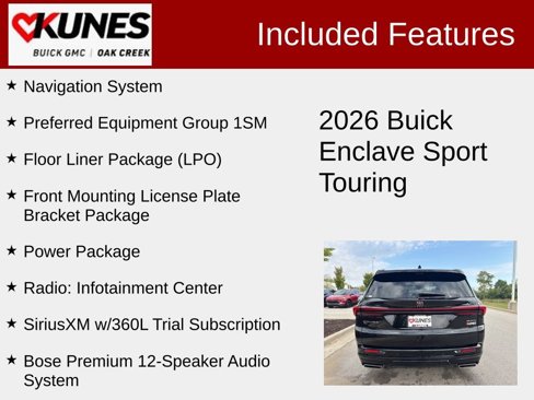 New 2026 Buick Enclave Sport Touring w/ Power Package image 2