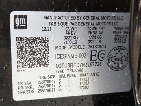 Certified 2022 GMC Sierra 1500 SLE image 51