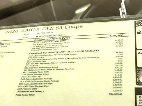New 2026 Mercedes-Benz CLE 53 AMG 4MATIC Coupe image 18