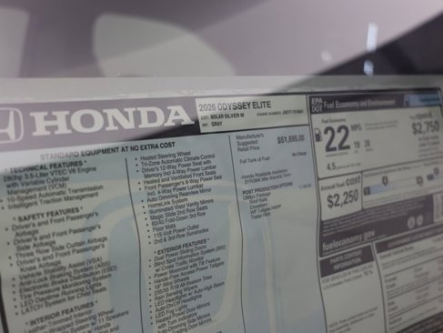 New 2026 Honda Odyssey Elite image 30