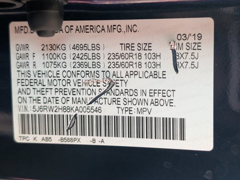 Used 2019 Honda CR-V EX-L image 3
