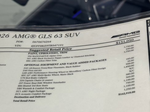 New 2026 Mercedes-Benz GLS 63 AMG 4MATIC image 20