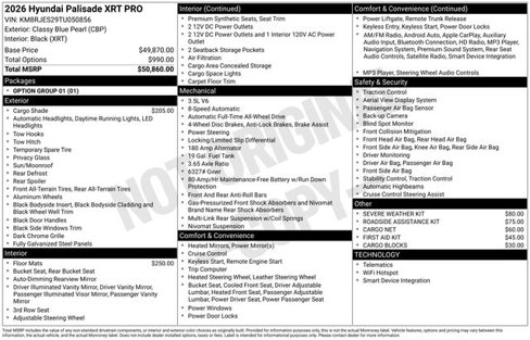New 2026 Hyundai Palisade XRT Pro image 9