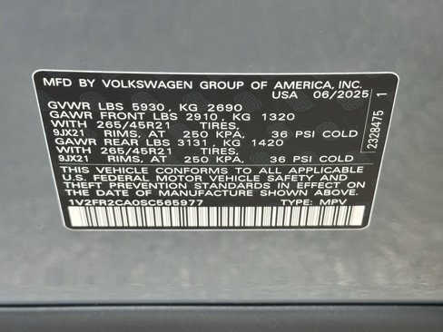 New 2025 Volkswagen Atlas SEL Premium R-Line image 19
