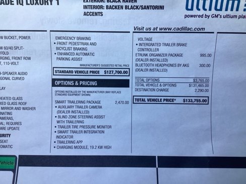 New 2025 Cadillac Escalade IQ Luxury 1 w/ Smart Trailering package image 6
