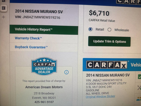 Used 2014 Nissan Murano SV image 10