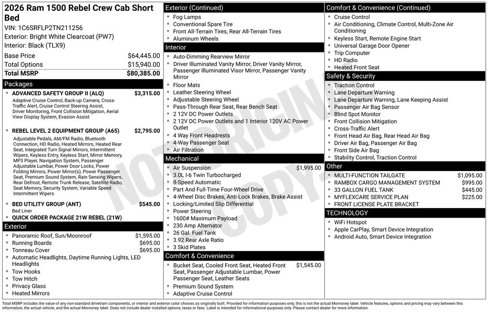 New 2026 RAM 1500 Rebel w/ Advanced Safety Group II image 2