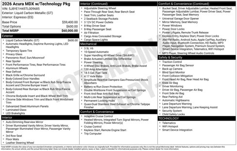 New 2026 Acura MDX w/ Technology Package image 39