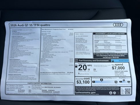 New 2026 Audi Q7 3.0T Premium Plus image 34