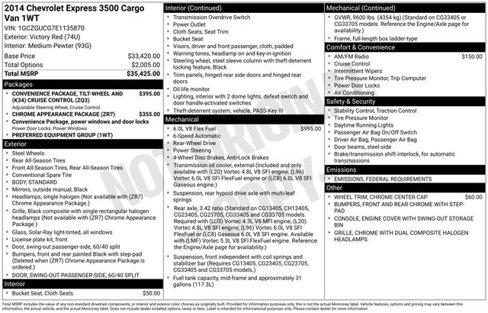 Used 2014 Chevrolet Express 3500 Extended image 9