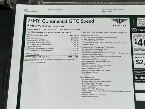 New 2025 Bentley Continental GT Speed image 64