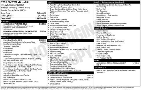 New 2026 BMW X1 xDrive28i w/ Convenience Package image 2