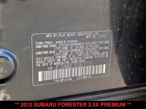 Used 2012 Subaru Forester 2.5X Premium image 32
