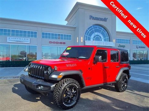 Certified 2021 Jeep Wrangler Unlimited Sport image 1