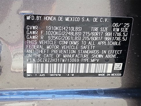 New 2026 Honda HR-V LX image 33