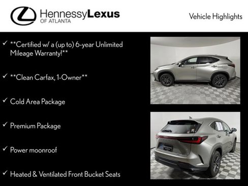 Certified 2025 Lexus NX 350h AWD w/ Premium Package image 12