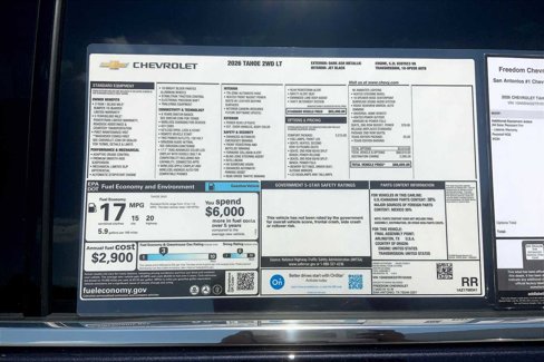 New 2026 Chevrolet Tahoe LT w/ Comfort Package image 18