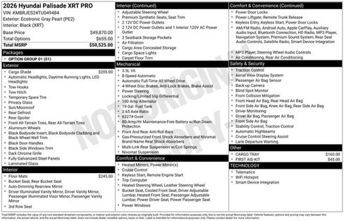 New 2026 Hyundai Palisade XRT Pro image 1