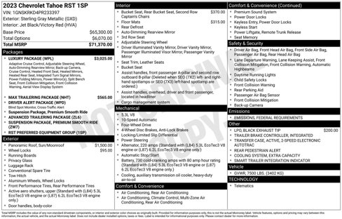 Used 2023 Chevrolet Tahoe RST w/ Luxury Package image 4