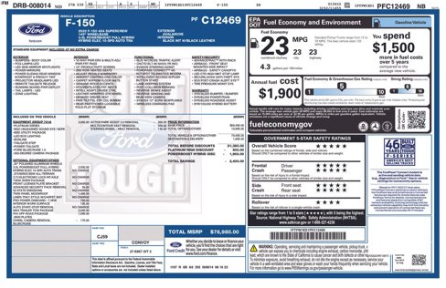 Certified 2023 Ford F150 Platinum w/ Equipment Group 701A High image 16