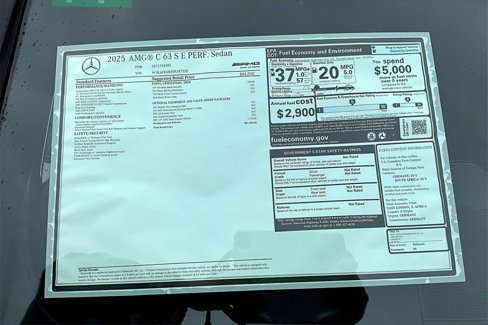 New 2025 Mercedes-Benz C 63 AMG S image 14